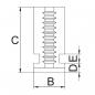 Preview: Jaws for 3-jaw chuck PS3 / PO3 Bernardo Hard outside solid jaws OJ-PS3-100