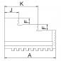 Preview: Jaws for 3-jaw chuck PS3 / PO3 Bernardo Hard inside solid jaws IJ-PS3-125