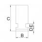 Preview: Jaws for 3-jaw chuck PS3 / PO3 Bernardo Hard inside solid jaws IJ-PS3-200