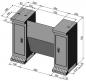 Preview: Untergestell für Drehmaschine Bernardo Untergestell D3 für Profi(center) 500-Serie