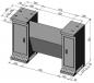 Preview: Untergestell für Drehmaschine Bernardo Untergestell D6 für Profi(center) 700-Serie