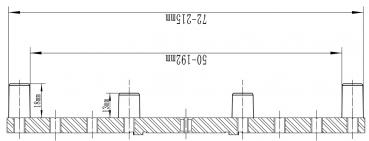 Clamping chucks Bernardo Bowl reversing jaws 8´ inch diameter f. chuck M 115