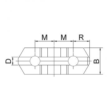 Jaws for 3-jaw chuck PS3 / PO3 Bernardo Hard reversible top jaws TJ-PS3-500