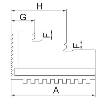 Backen für 3-Backenfutter PS3 / PO3 Bernardo Bohrbacken OJ-PS3-315