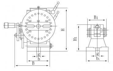 Rundtische / Schwenktische / Kreuztische Bernardo Halbuniversal-Teilkopf BS-0