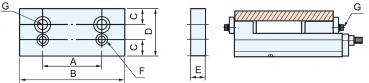 Jaws for PHV / CHV Bernardo Aufsatzbacken LJ 130 - 2 Stk.