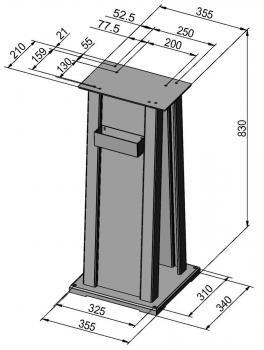 Stands for sanding machine Bernardo Stand model H