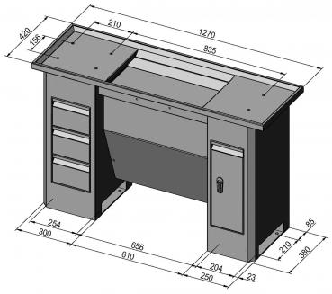 Untergestell Drehmaschine Bernardo Modell D8 Deluxe