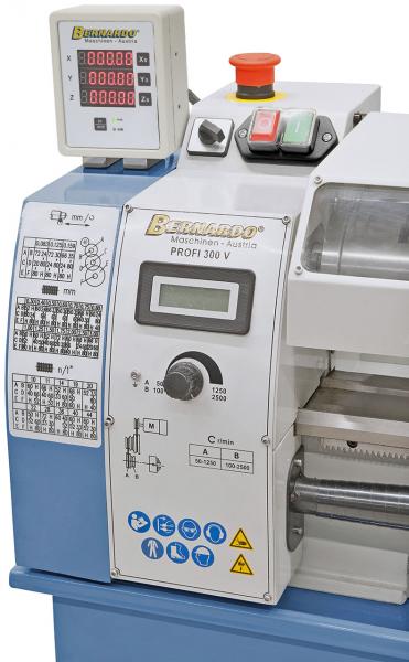 Leitspindeldrehmaschine Bernardo Profi 300 V inkl. 2-Achs Digitalanzeige