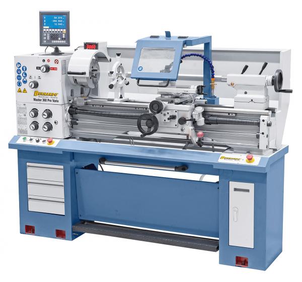 Universaldrehmaschine mit stufenloser Drehzahl Bernardo Master 360 Pro Vario inkl. 3-Achs-Digitalanzeige