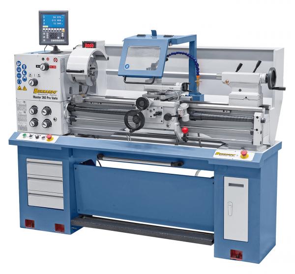 Universaldrehmaschine mit stufenloser Drehzahl Bernardo Master 360 Pro Vario inkl. 3-Achs-Digitalanzeige