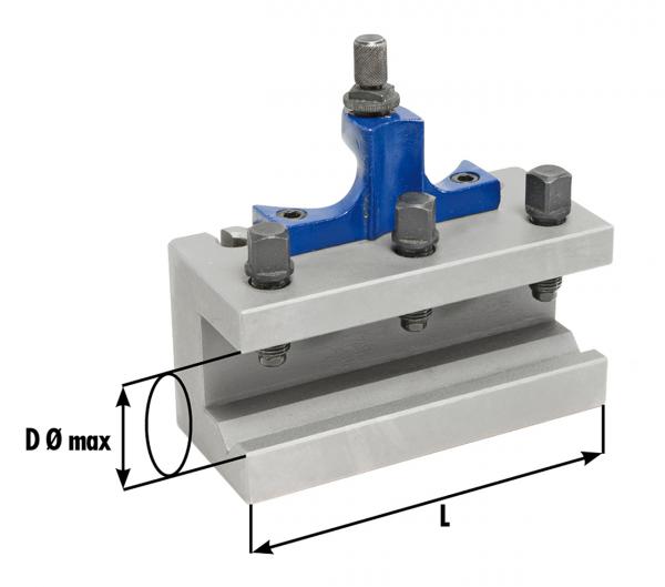 Spannmittel für Werkzeuge Bernardo Wechselhalter mit Prismeneinsatz diam. 32 x 130 mm für Größe B