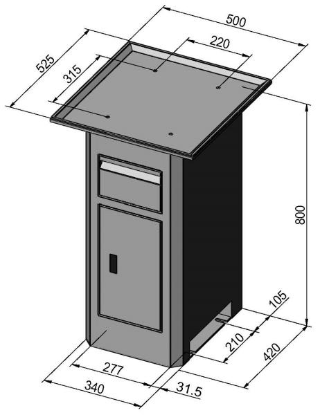 Untergestell für Bohr- und Fräsmaschine Bernardo Untergestell Deluxe für BF 28 BDC