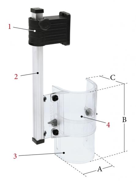 Bernardo safety guard PTR-B, round for drilling machine size 2 - 230 V