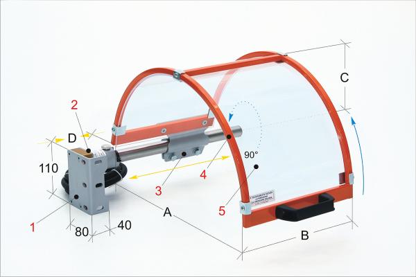 Schutzeinrichtungen für Drehmaschine Bernardo PTO 01/300