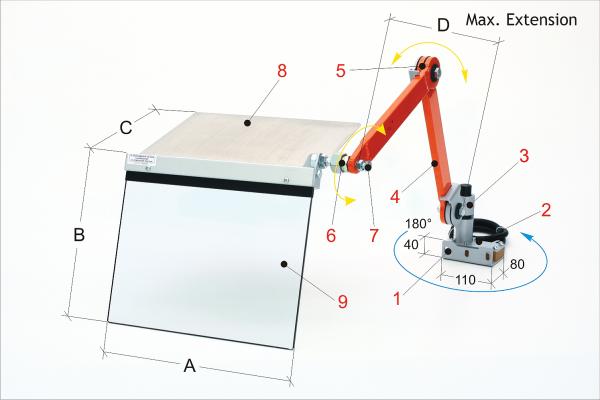 Schutzeinrichtungen für Drehmaschine Bernardo PTO 10/435