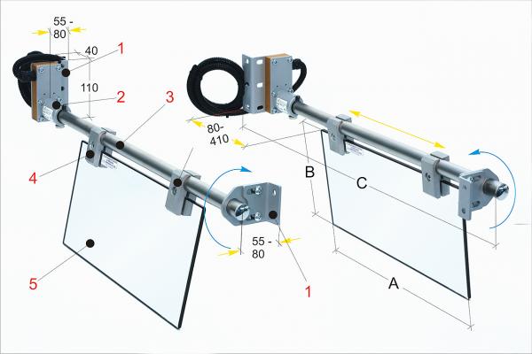 Schutzeinrichtungen für Fräsmaschine Bernardo PFR 10/420